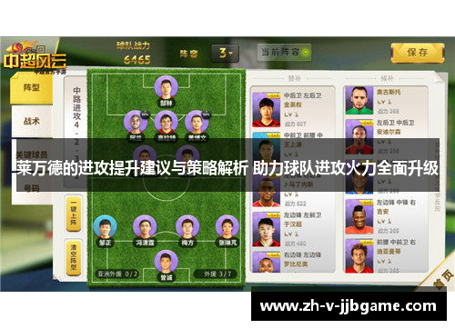 莱万德的进攻提升建议与策略解析 助力球队进攻火力全面升级